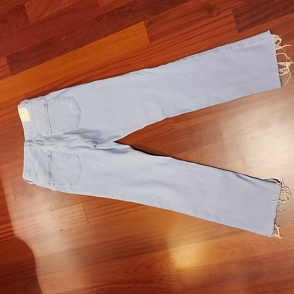 Zara Highrise Flared Side Split Jeans - image 6